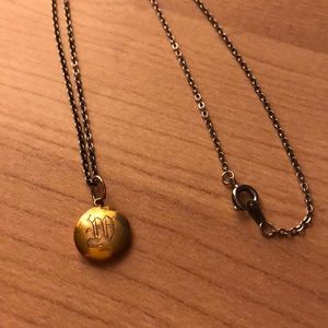Old English W Pendant Necklace